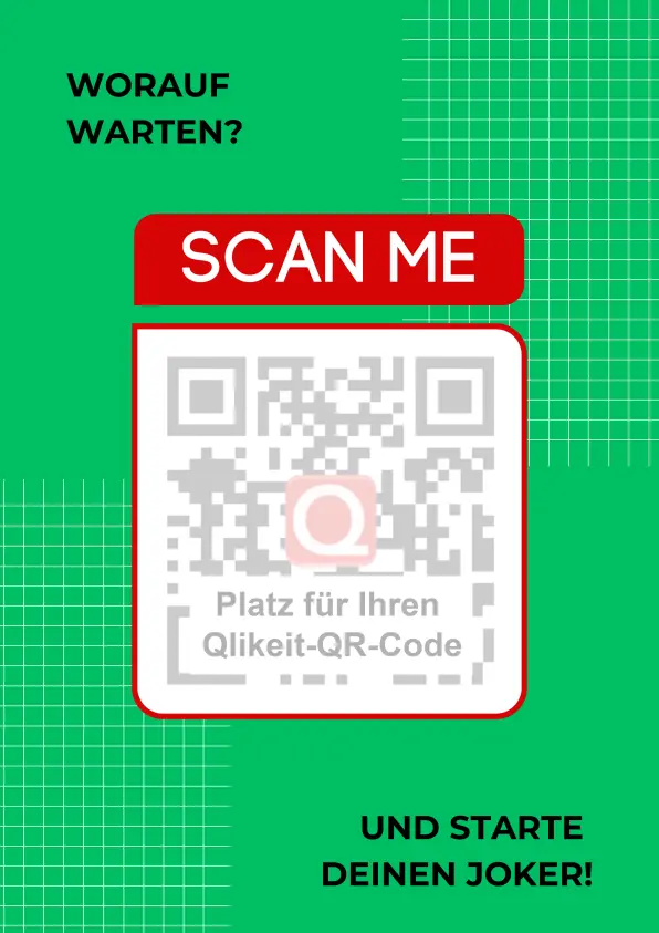 Qlikeit Vorlage Aufsteller für Download