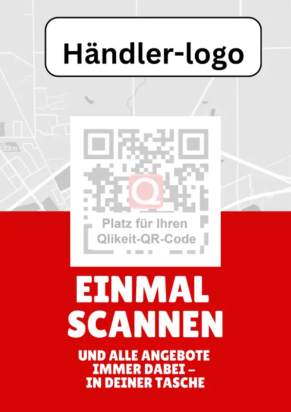 Qlikeit Vorlage Aufsteller für Download