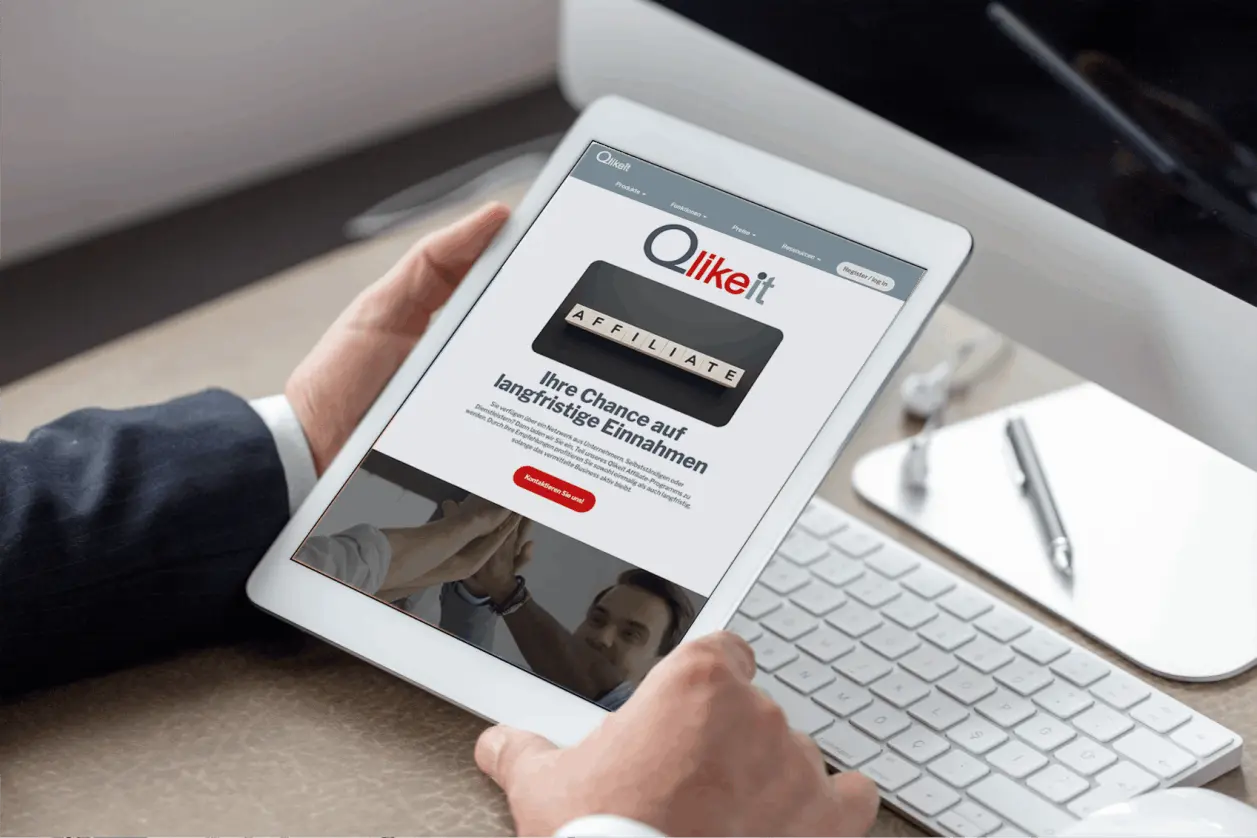 Pad mit Qlikeit Affiliate Website