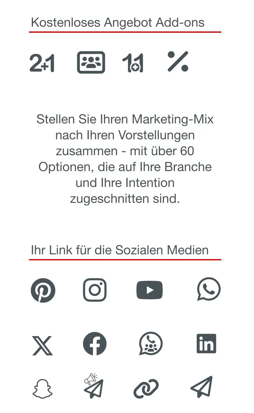Übersicht Feature Qlikeit Social Media