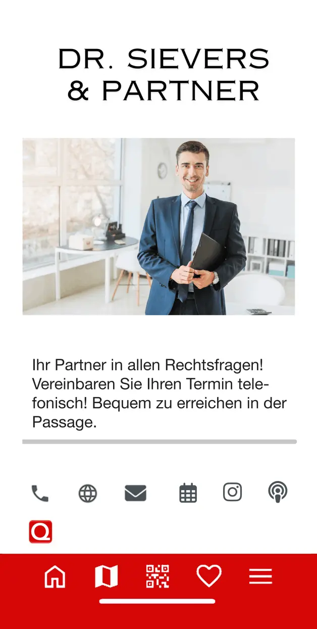 Smartphone mit Touchdownpage Rechtsanwalt Image